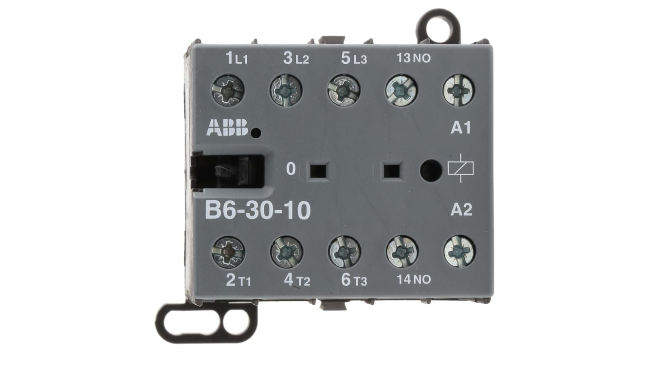 GJL1211001R0101 B6-30-10-01 | ABB B6-30-10-01 B Contactor, 24 V ac Coil, 3  Pole, 9 A, 4 kW, 3NO | RS