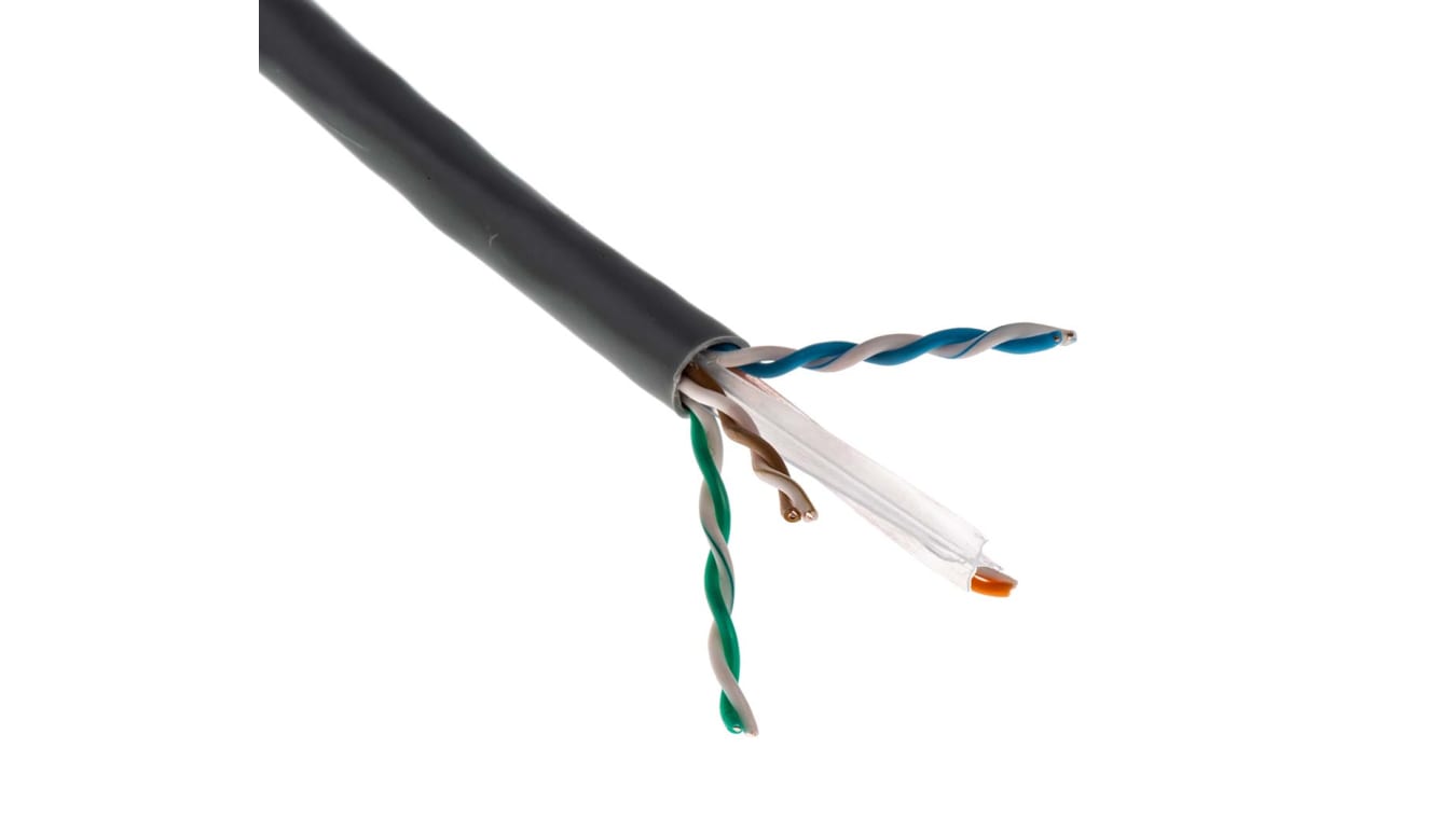 CAA-00326 | Molex Premise Networks Cat6 Ethernet Cable, U/UTP, Grey PVC  Sheath, 500m | RS