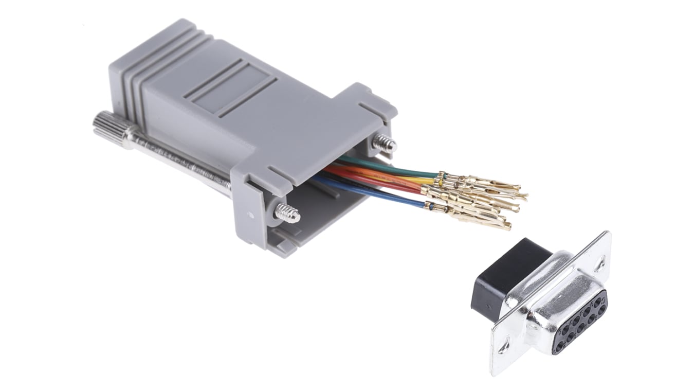 Adaptador RS PRO de D-Sub de 9 Hembra a RJ45 Hembra | RS