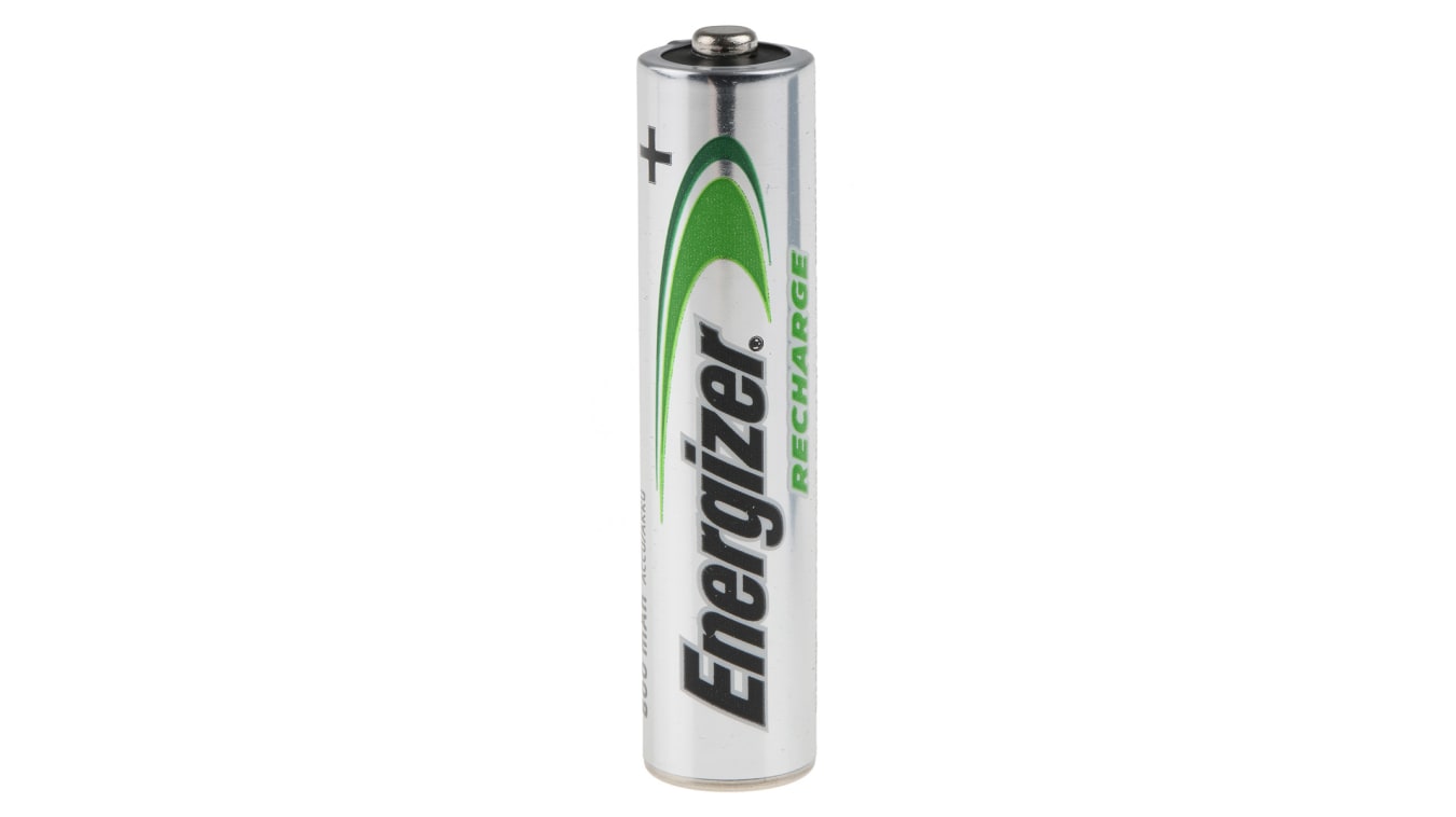 7638900350012 | Energizer NiMH Rechargeable AAA Battery, 800mAh, 1.2V | RS