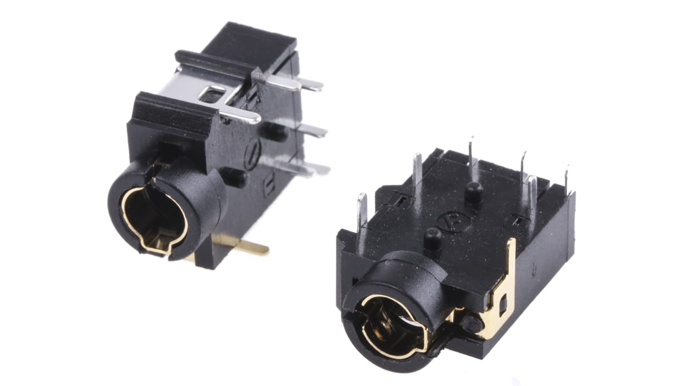Conector jack, tipo vídeo compuesto de 3.5 mm Hembra RS Montaje en PCB | RS
