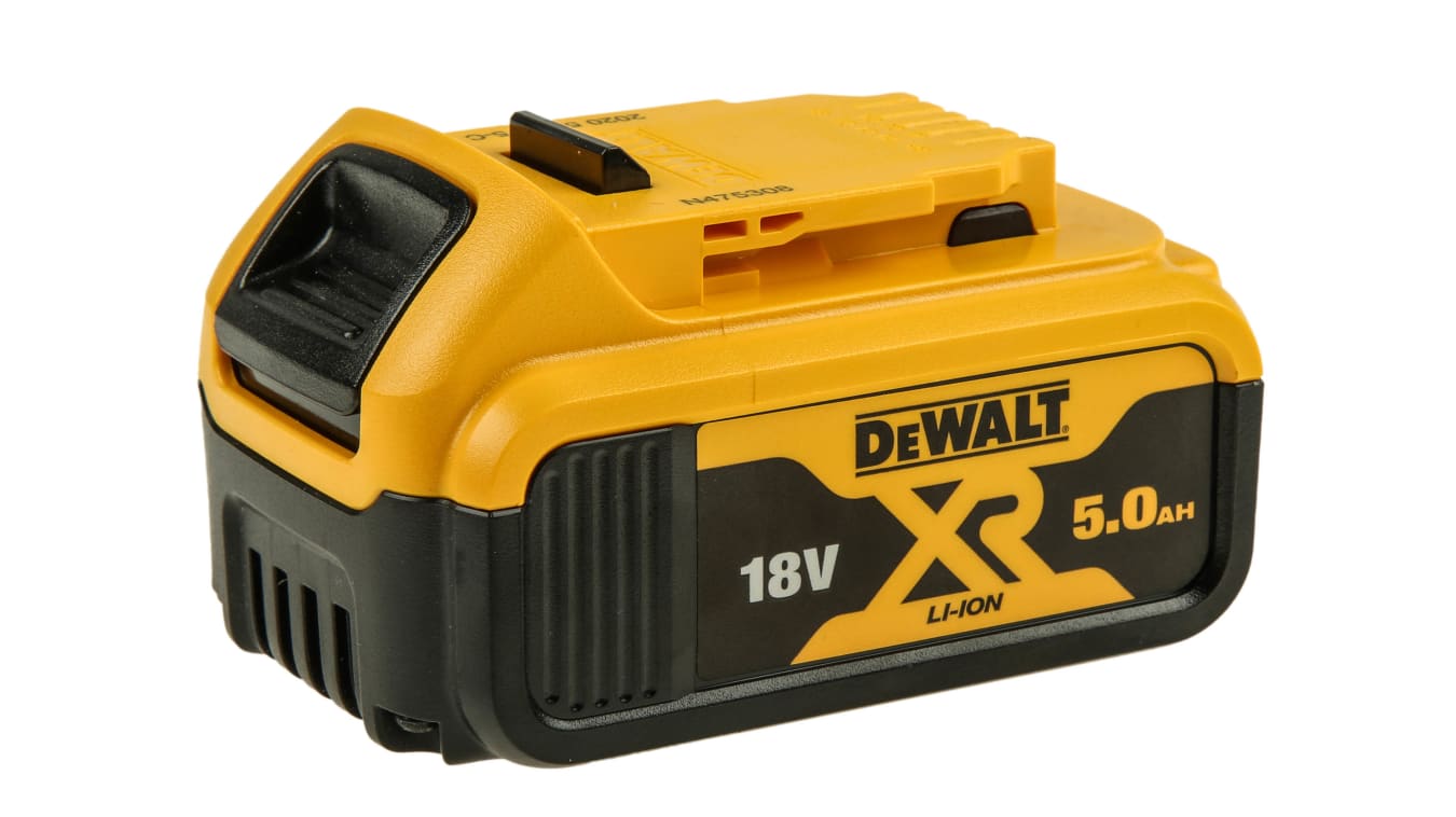 DeWALT DCB184-XJ 5Ah 18V Power Tool Battery, For Use With , For DeWALT 18V  XR Tools | RS