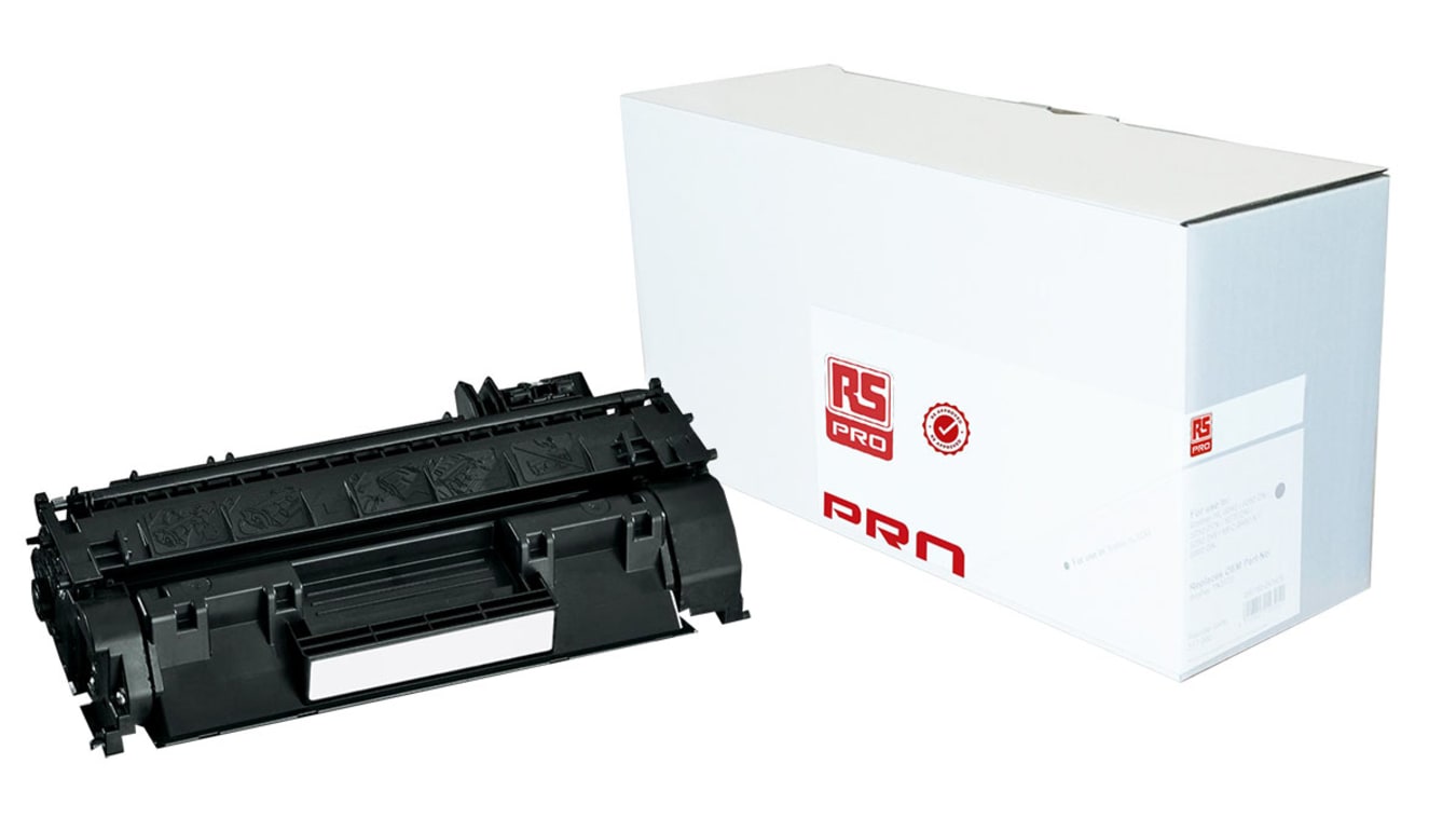 RS PRO Black Toner Cartridge, HP Compatible | RS