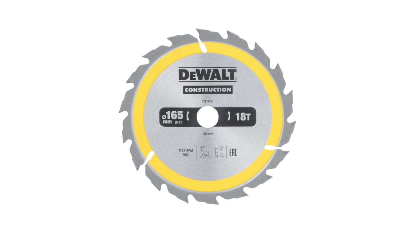 DEWALT 丸ノコギリ 替刃 165mm②