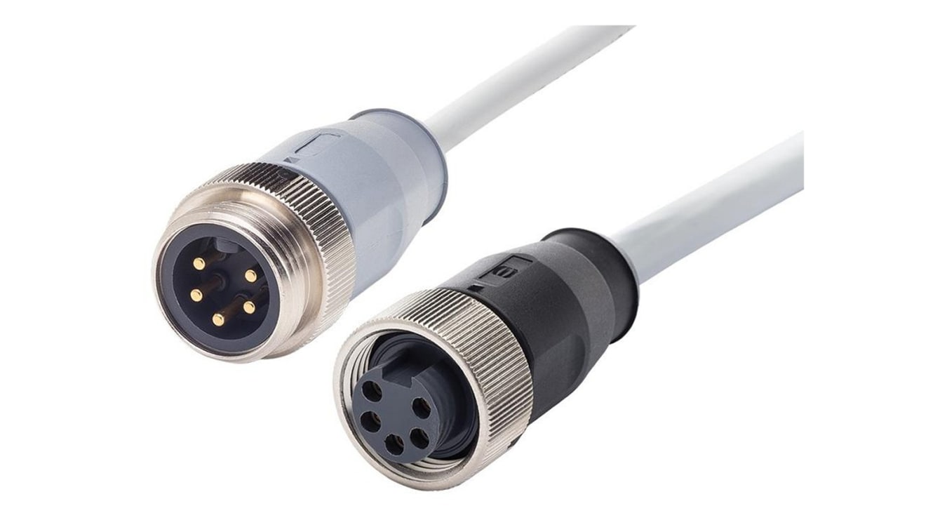 21349697495006 | Cable conexión Harting, con. A Circular de 7/8 pulg. Hembra, 4 polos, B Circular de 7/8 Macho, polos, | RS