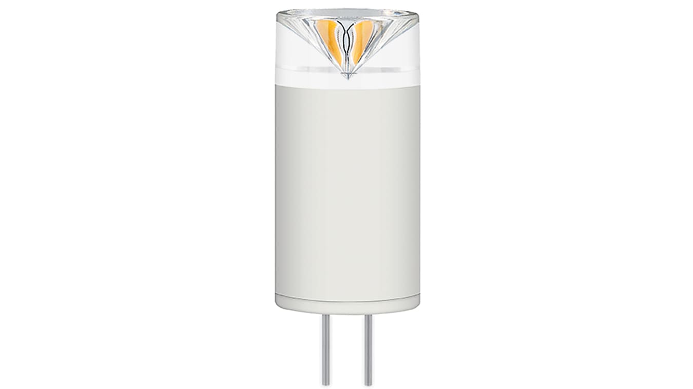 PARA LED PIN 2,2W/827 12V G4 Osram LED Capsule Lamp, 2.2 W, Incandescent Equivalent, 200 lm, 2700K, G4 Clear Warm White | RS