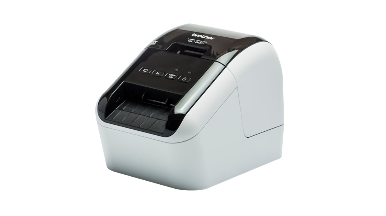 QL800UA1 | Brother QL-800 Label Printer, 62mm Max Label Width, Euro Plug |  RS