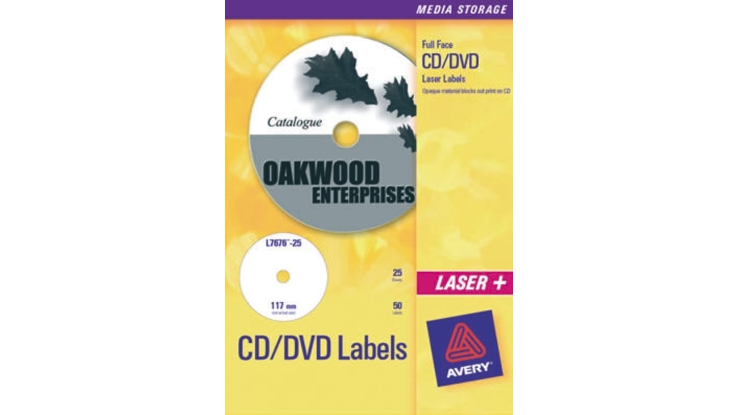 L7676-25 | Avery White CD & DVD Label | RS Components