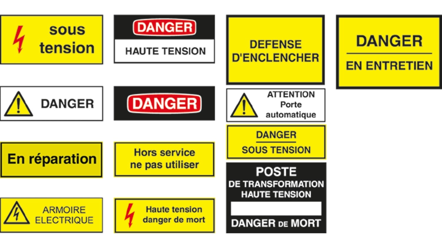 251173 Panneau De Danger Avec Pictogramme Danger Armoire Electrique Auto Adhesif Rs Components