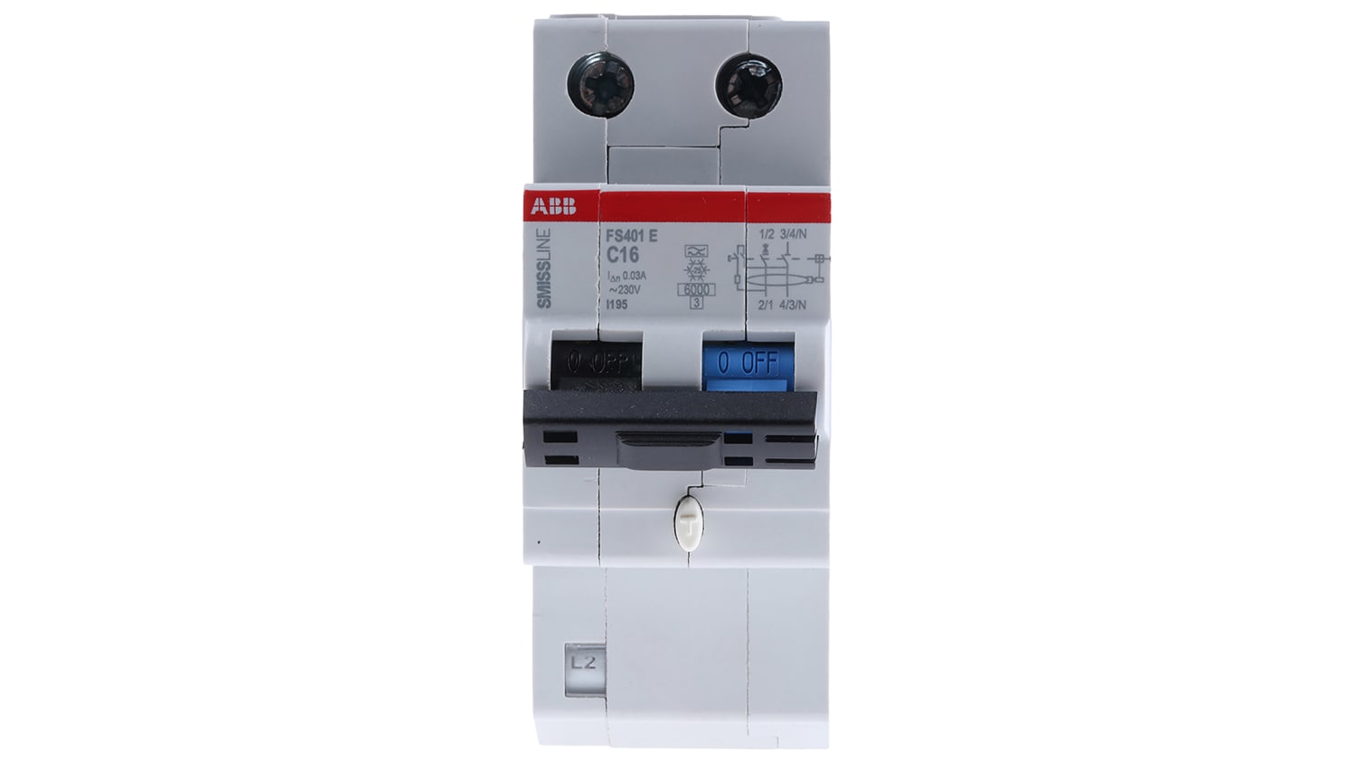 2ccle0164 Fs401e C16 0 03 Abb 1 N 16 A Rcd Switch Trip Sensitivity 30ma Rs Components