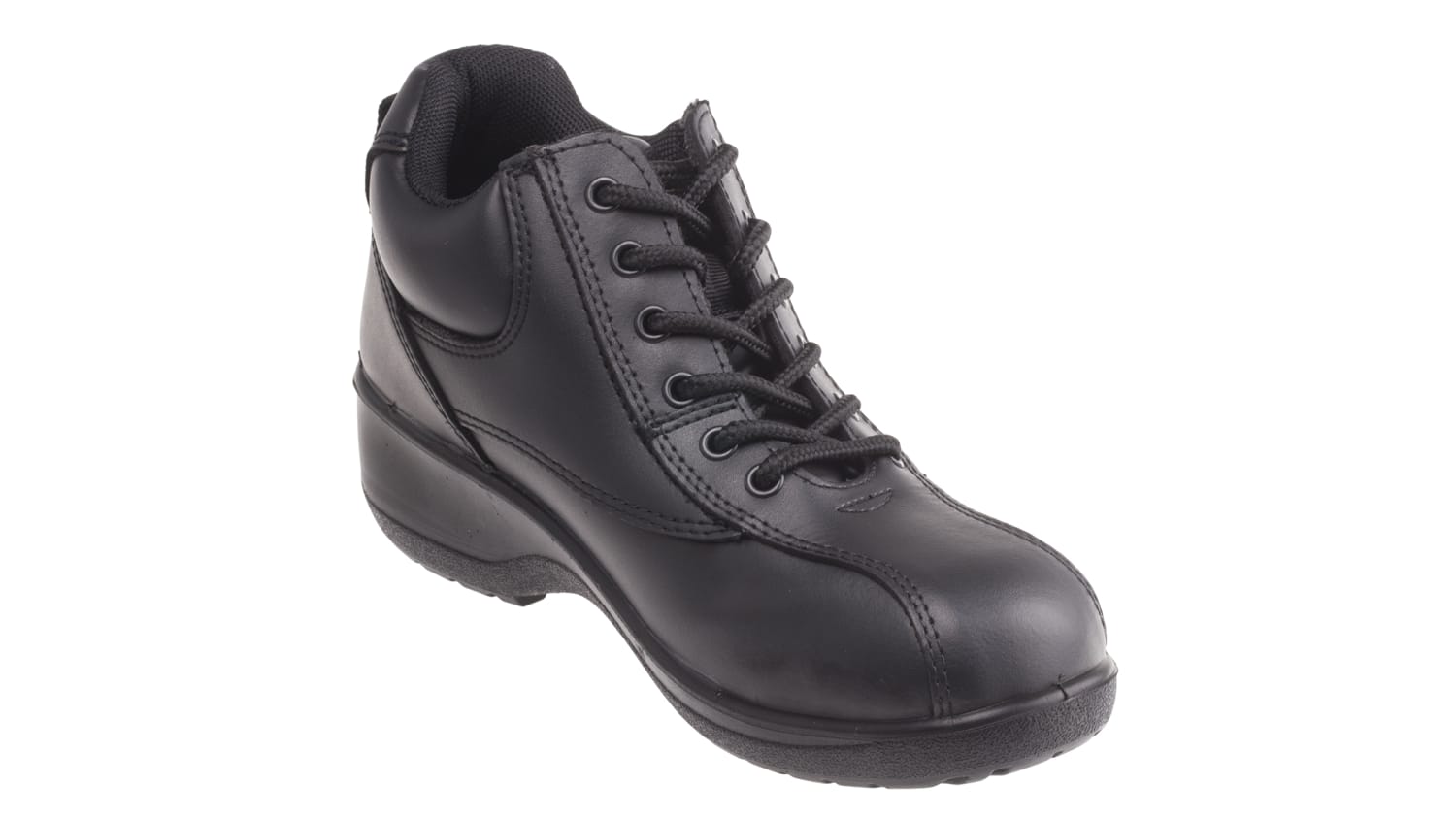 ladies black safety boots