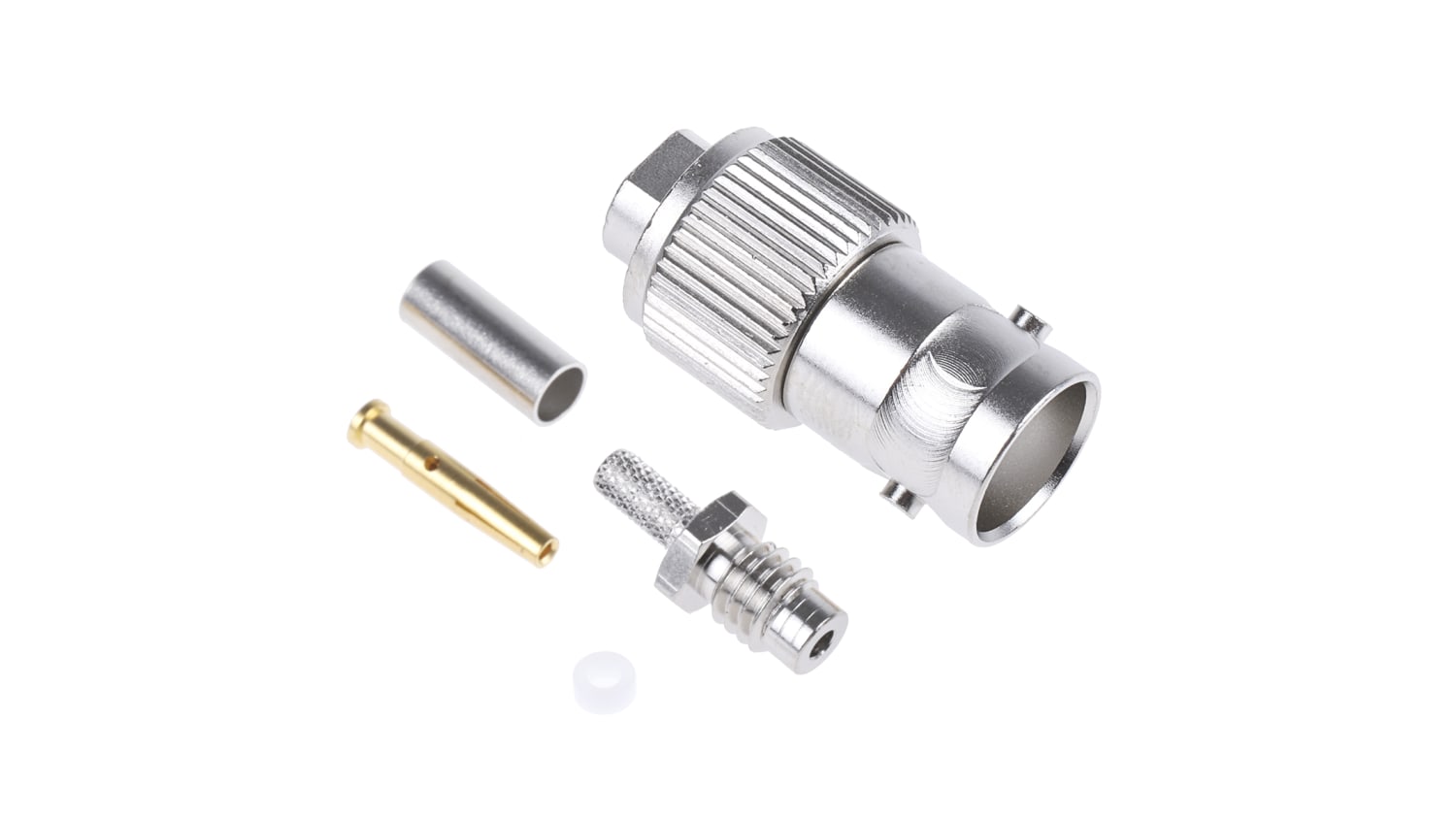 J01001b0005 Connecteur Bnc Femelle Droit Raccordement A Sertir 50w Montage Sur Cable Rg316 U Rs Components