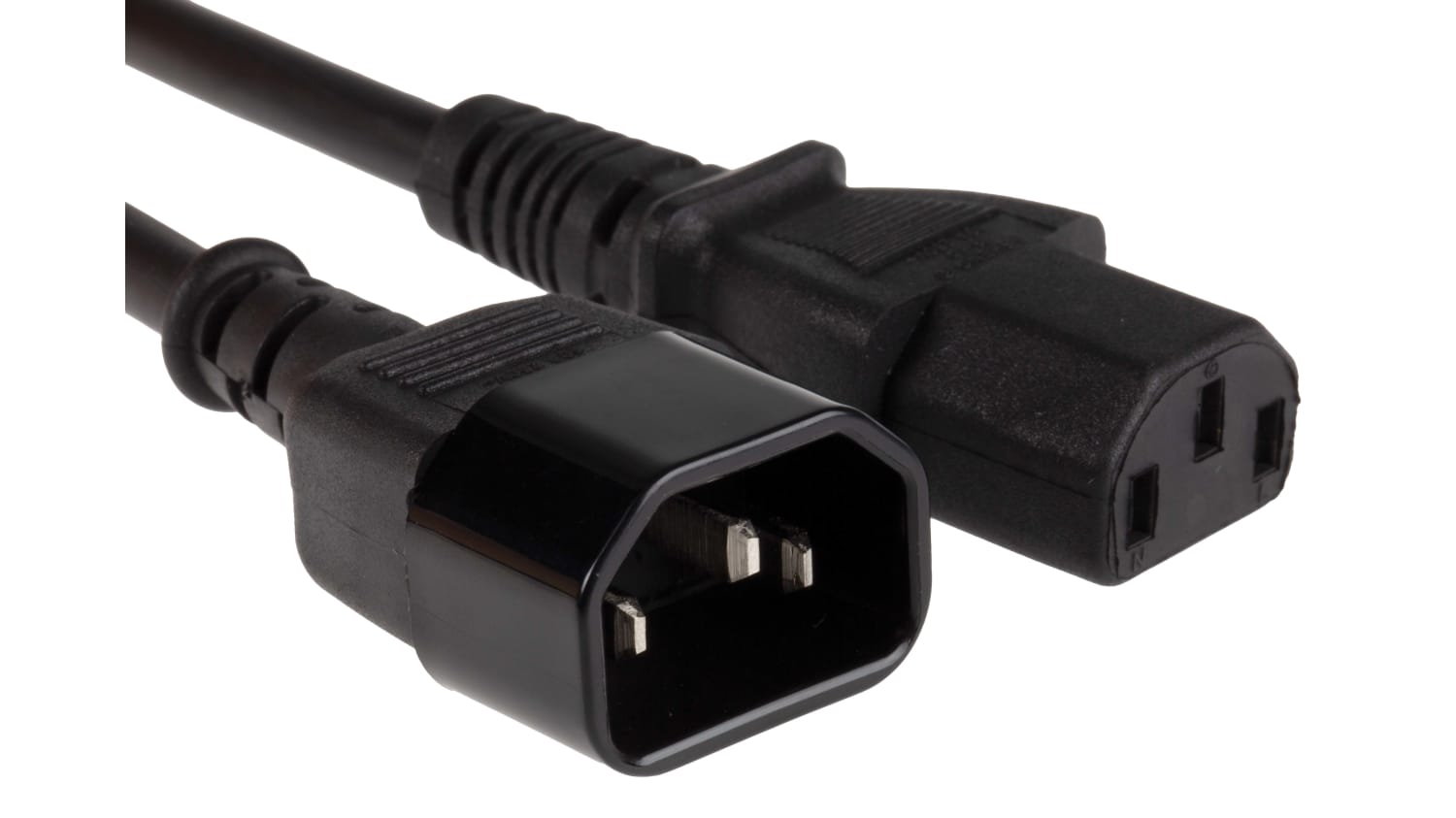 Cable D Alimentation Noir Connecteur C13 Iec Vers C14 Cei 10 A 3m Rs Components