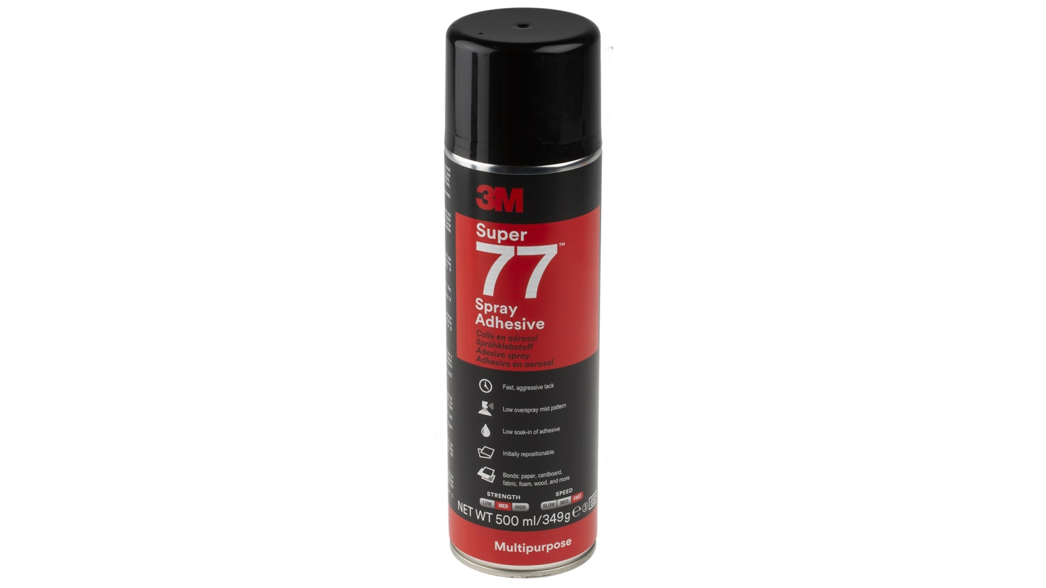 7000116782 3m Scotch Weld Super 77 Spray Spray Adhesive 500 Ml Rs Components
