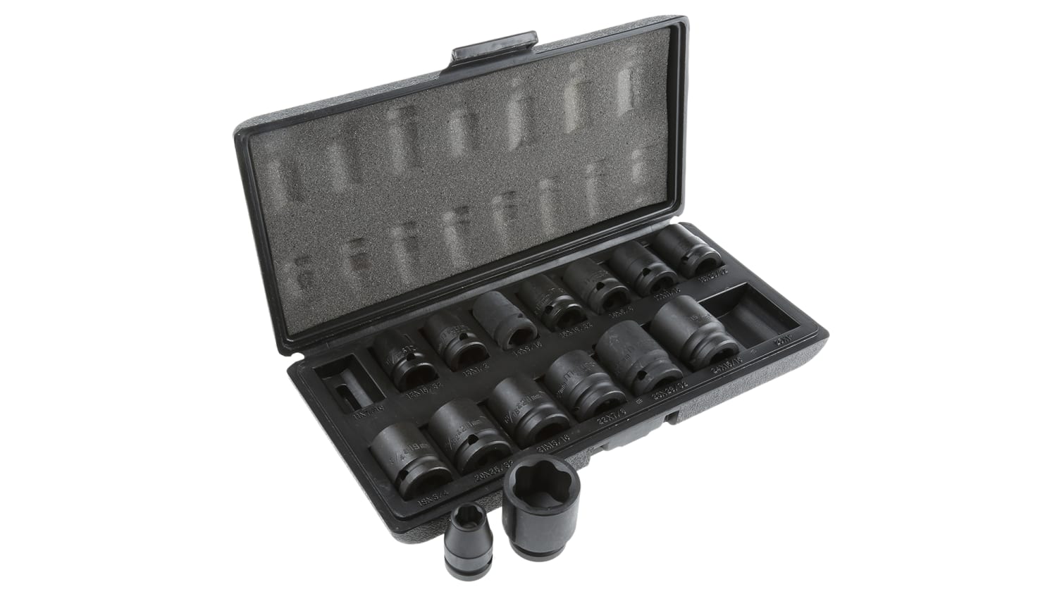 Metrinch Met 2400 15 Piece 1 2 In Socket Set Rs Components