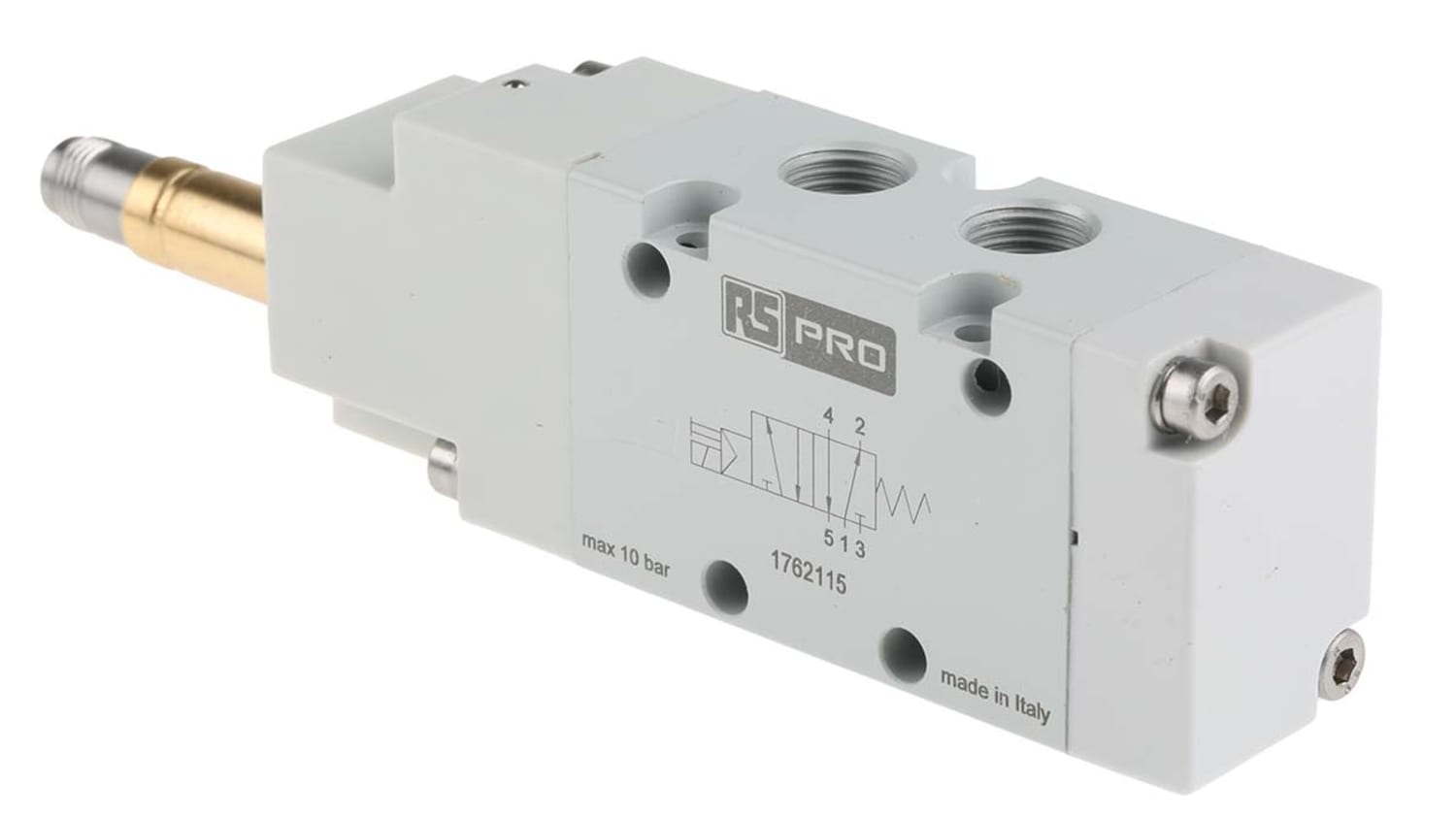 Rs Pro 5 2 Monostable Pneumatic Solenoid Valve Solenoid G 1 8 Rs Components