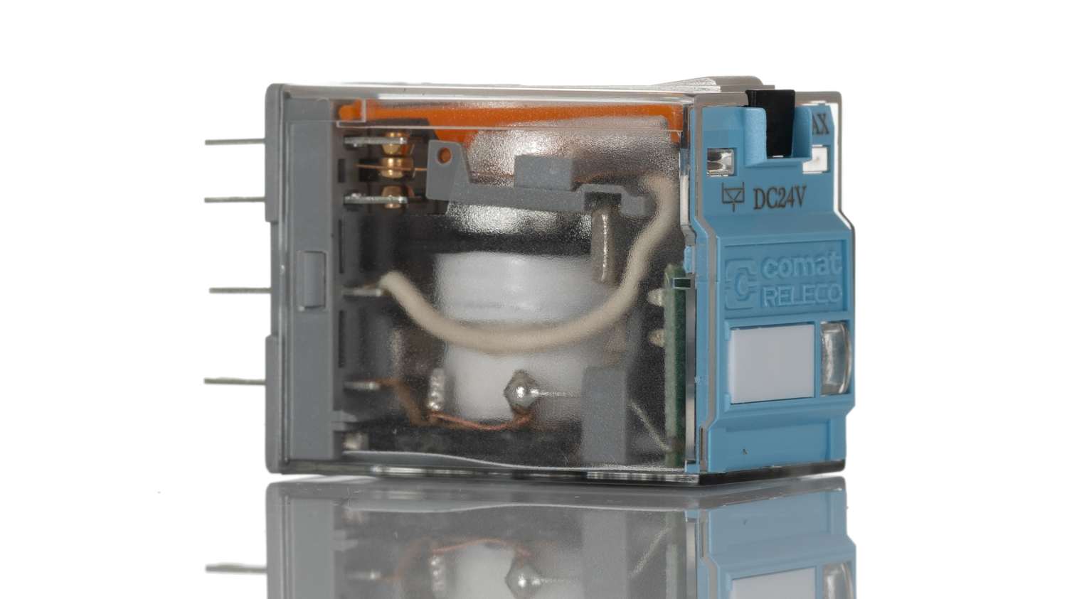 C9 R21 Dc 24 V Releco Dpdt Plug In Latching Relay 5 A 24v Dc Rs Components