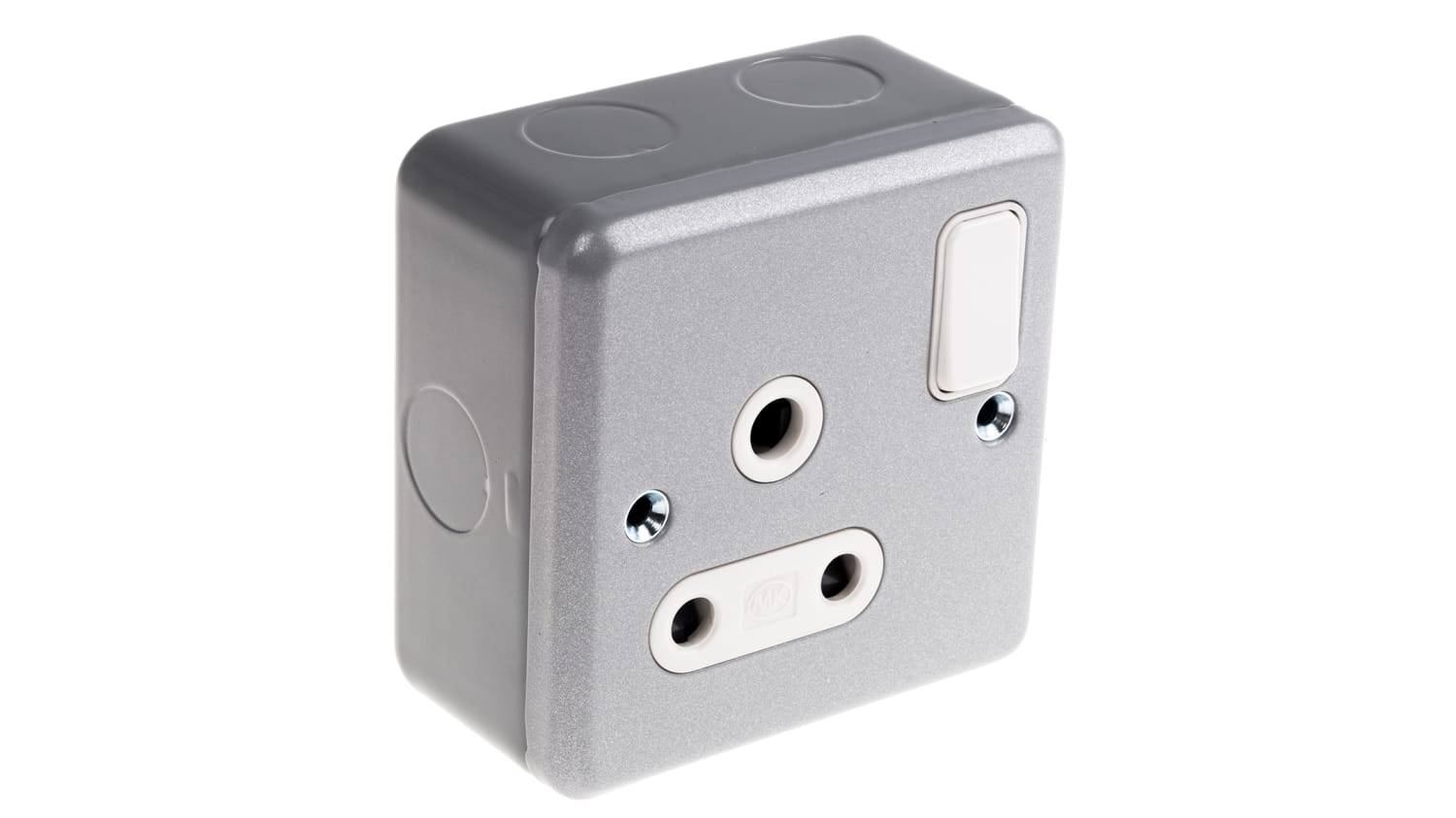 MK Electric Grey 1 Gang Plug Socket 