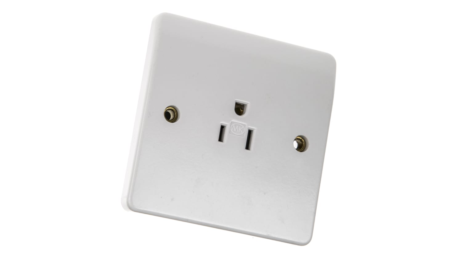 MK Electric 1 Gang Plug Socket, 15A 