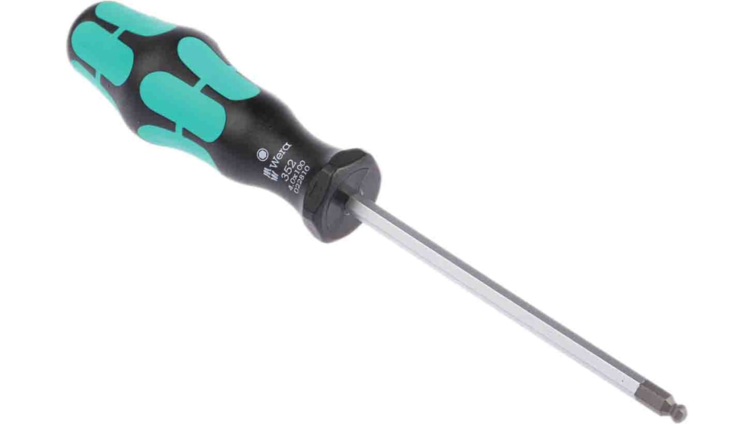 022810 Wera Hex Key 4mm Ball End Hex Screwdriver Rs Components