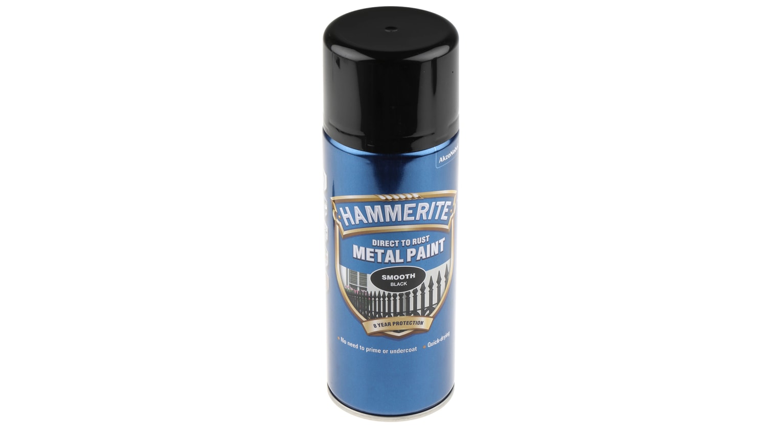 5092965 Hammerite 400ml Black Smooth Spray Paint Rs Components