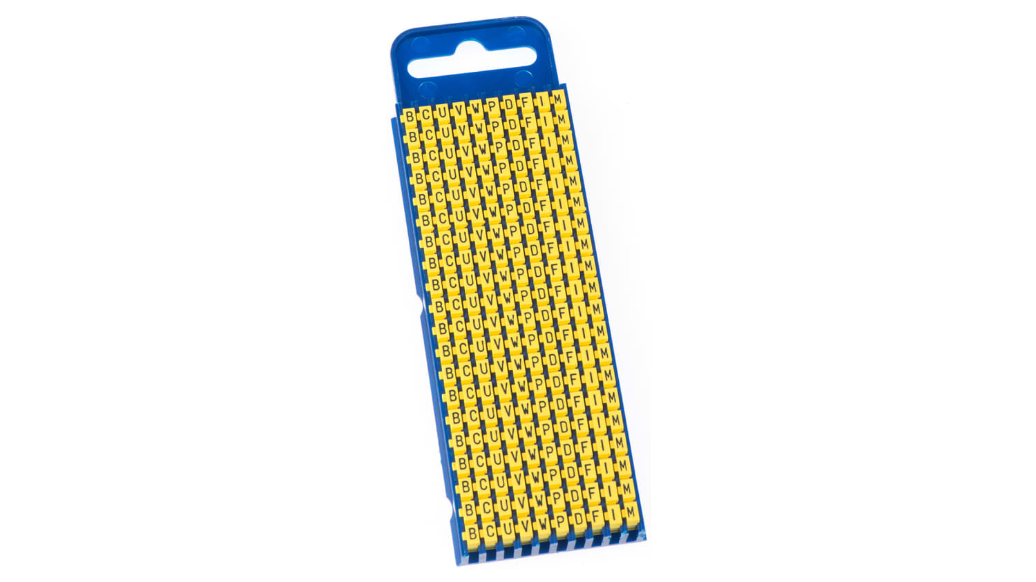 561 002 Wic2 B C U V W P D F I M Pa66 Ye Hellermanntyton Wic2 Snap On Cable Marker Pre Printed B C D F I M P U V W Yellow 2 8 3 8 Dia Rs Components