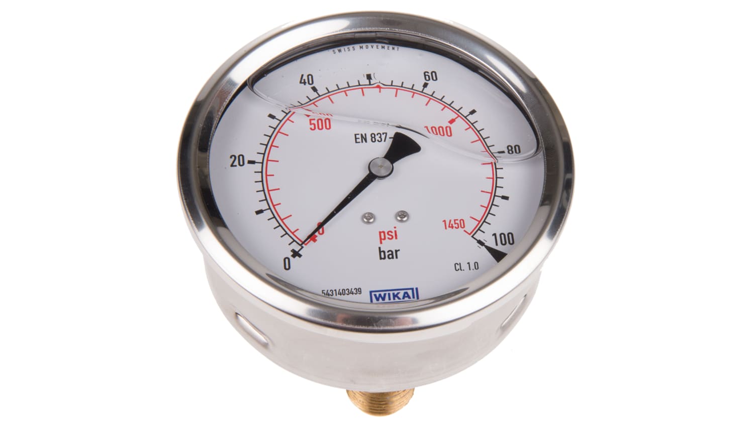 Wika air pressure gauge clearance