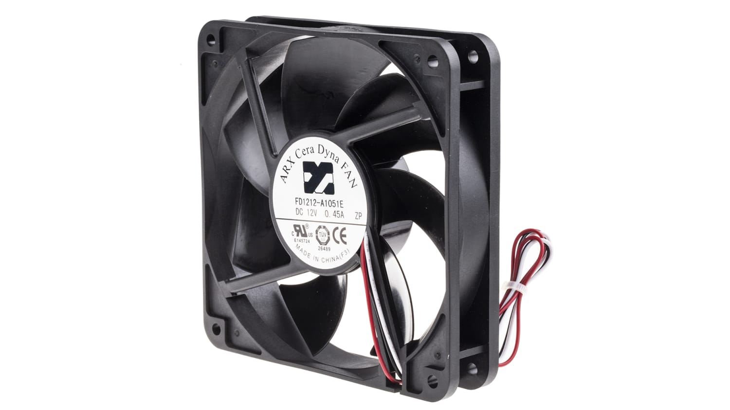 Fd1212 A1051e2al Arx 12 V Dc Dc Axial Fan 1 X 1 X 25mm 180 8m H 5 04w Rs Components