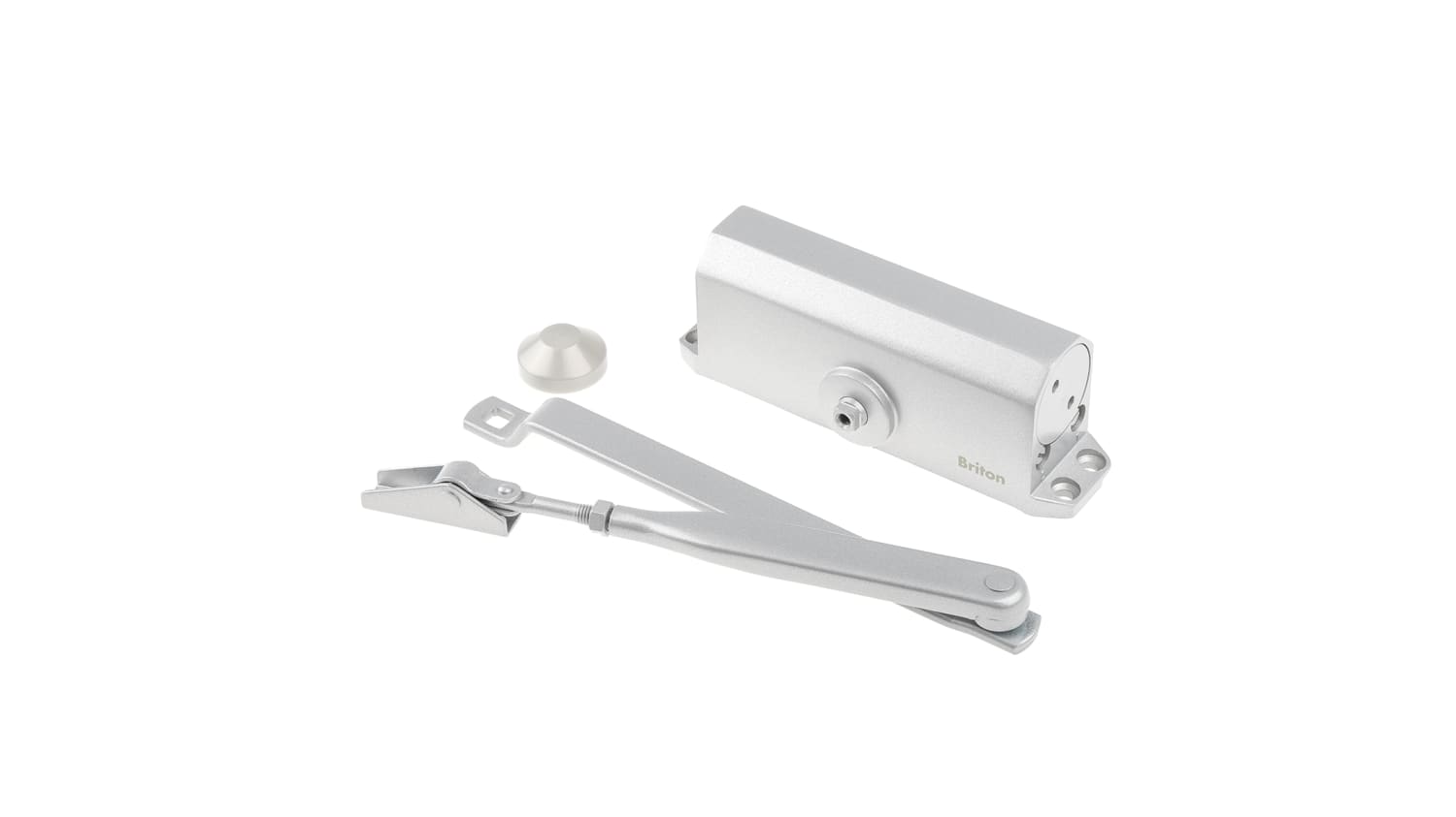 121 Ses Briton Silver Door Closer Rs Components