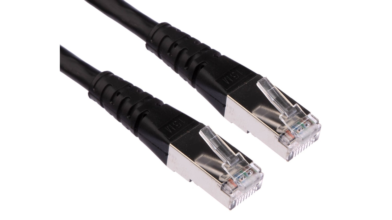 21 15 1395 30 Cable Cat 6 Avec Connecteur Male Male S Ftp Noir 15m Rs Components