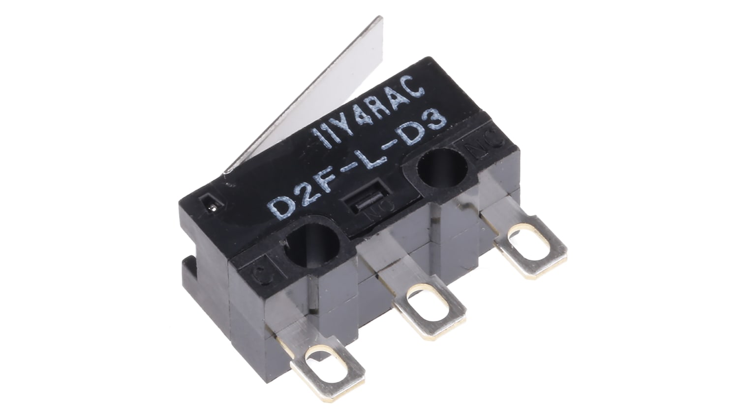 D2f L D3 Spdt No Nc Hinge Lever Microswitch 3 A 125 V Ac Rs Components