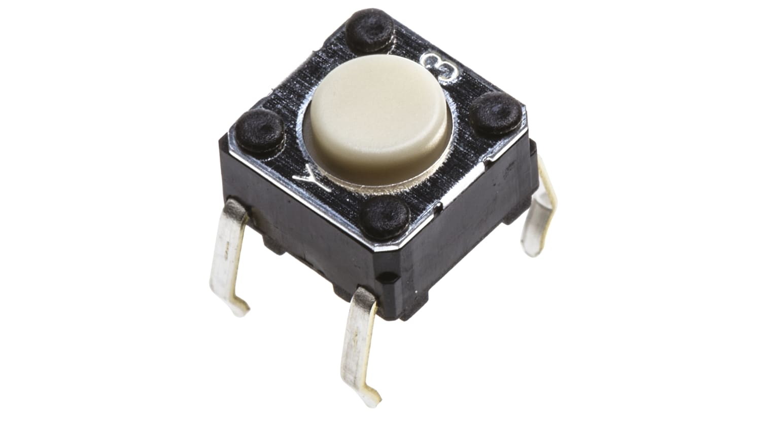 Omron タクタイルスイッチ SPST-NO スルーホール スルーホール 6 x 6 x 4.3mm Omron タクタイルスイッチ SPST-NO スルーホール スルーホール 6 x 6 x 4.3mm