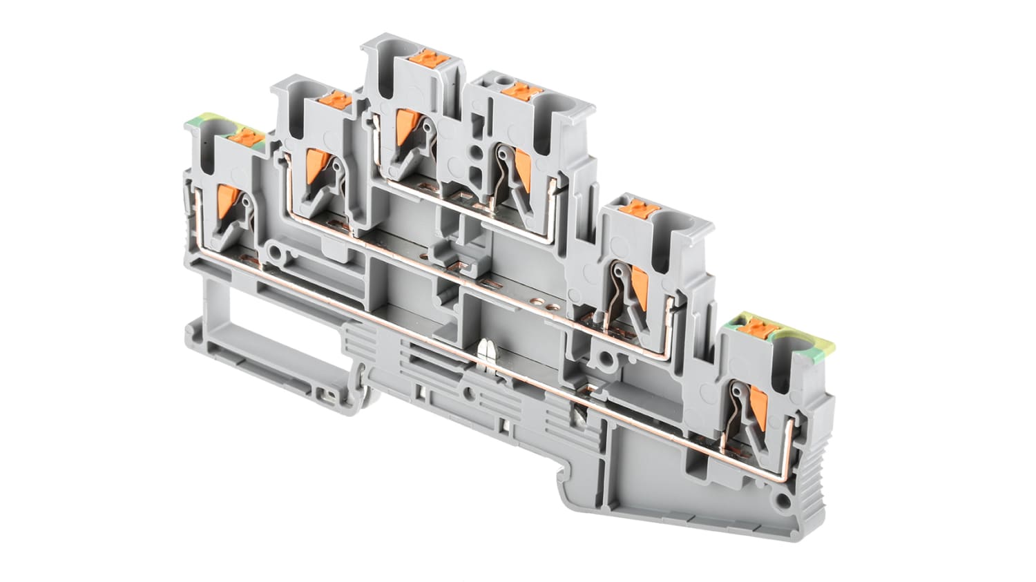 Phoenix Contact Pt 2 5 Pe L L 500 V Multi Level Terminal Block Push In Termination Rs Components