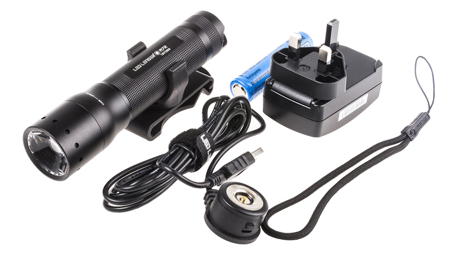 8407r m7r led lenser m7r led torch rechargeable 220 lm rs components