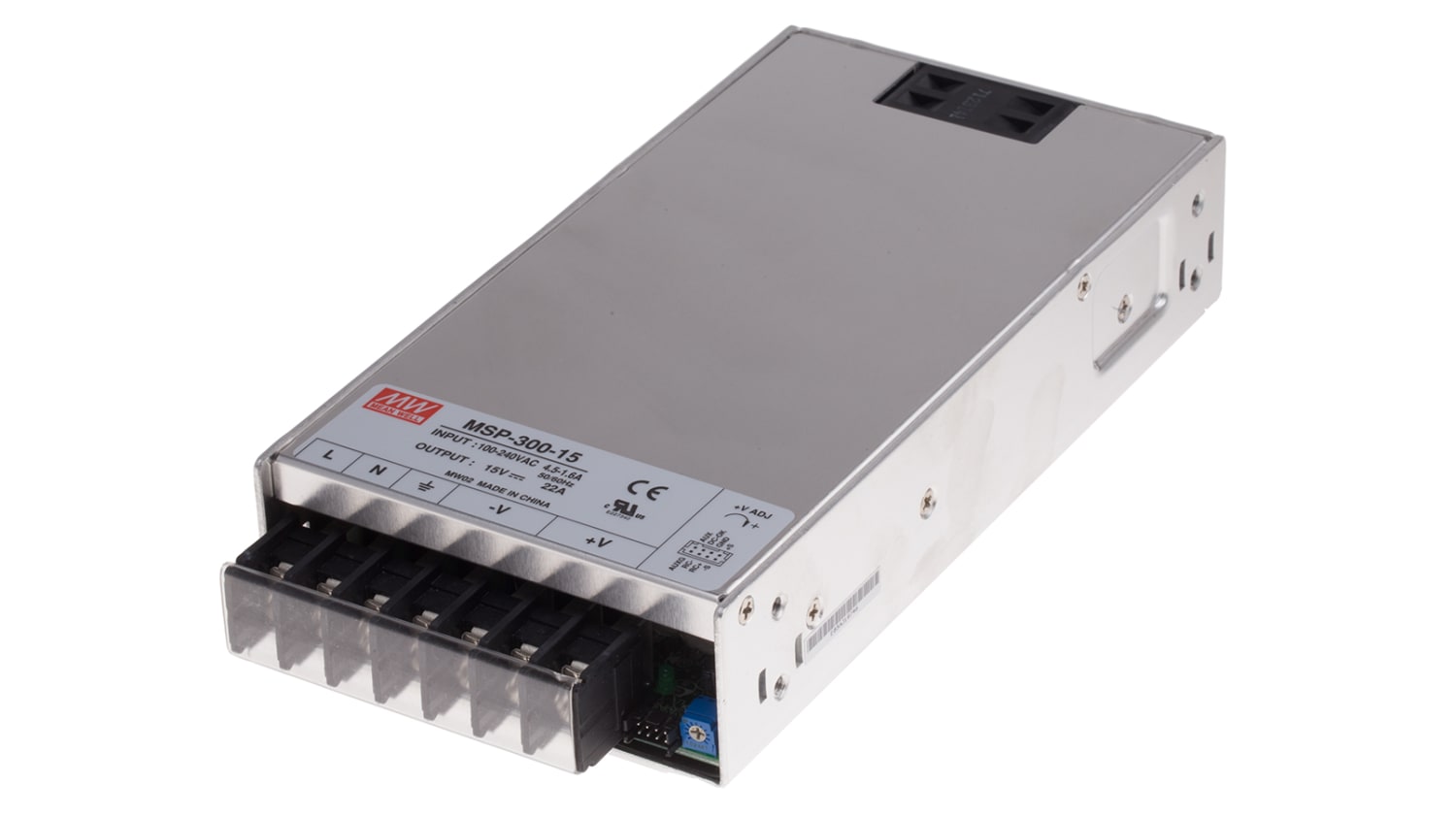 Msp 300 15 Mean Well Embedded Switch Mode Power Supply Smps 15v Dc 22a 330w Enclosed Rs Components