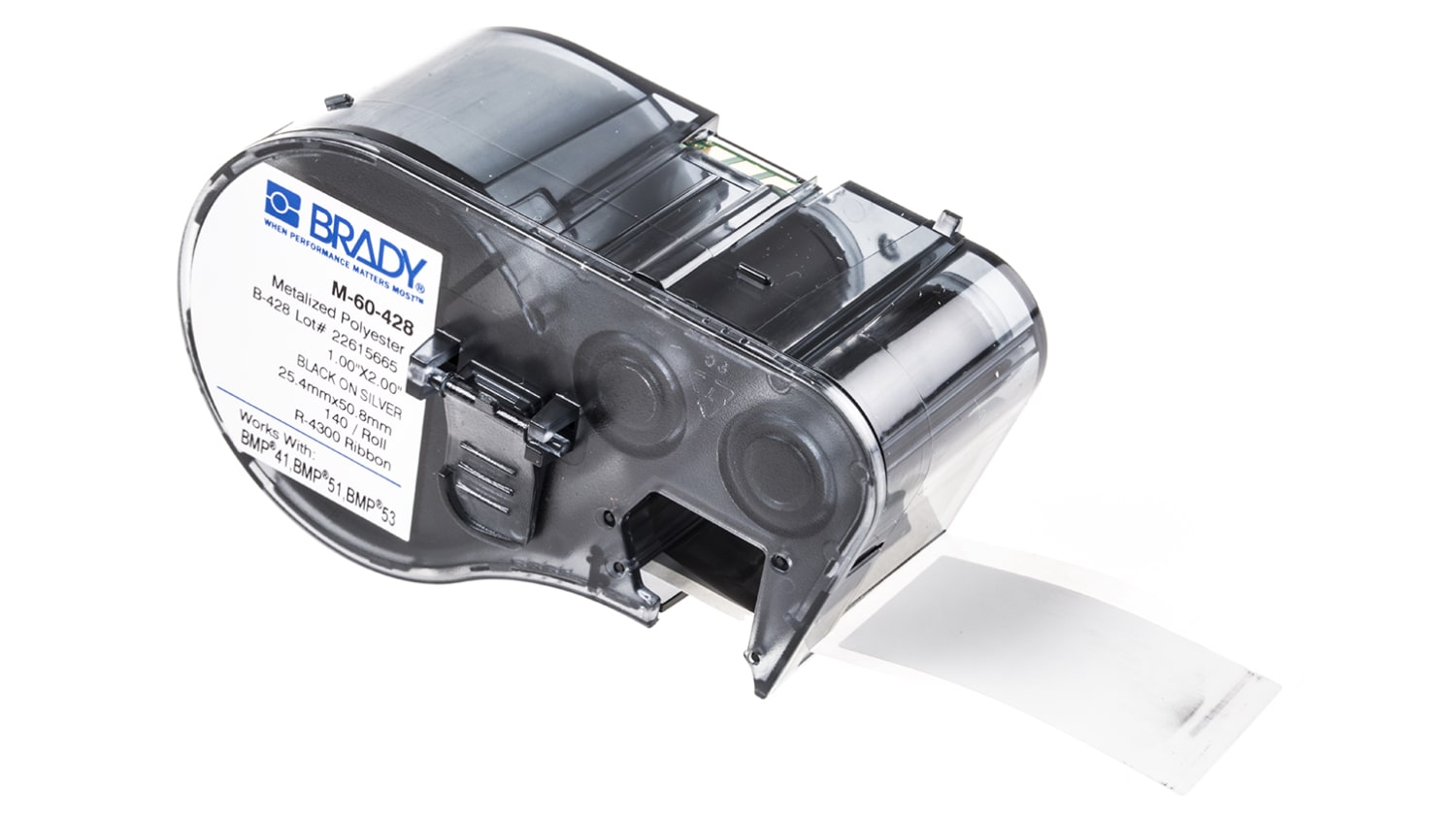 M 60 428 Brady Cable Label Labelling Cartridge For Use With Bmp41 Label Printer Bmp51 Label Printer Bmp53 Label Printer Rs Components