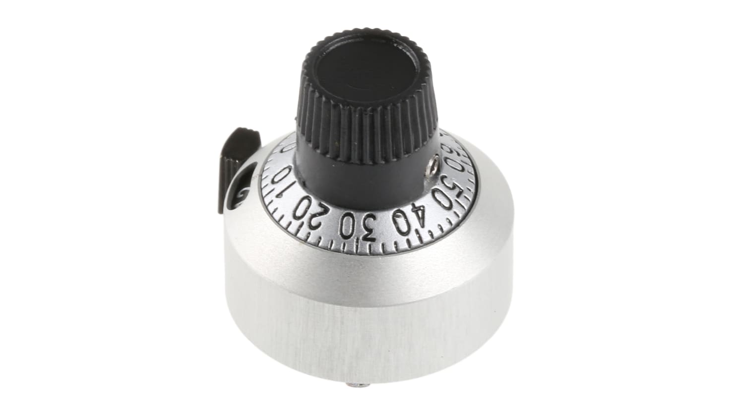 Vishay 22 2mm Chrome Potentiometer Knob For 6 35mm Shaft Splined 18a11b010e1 Rs Components