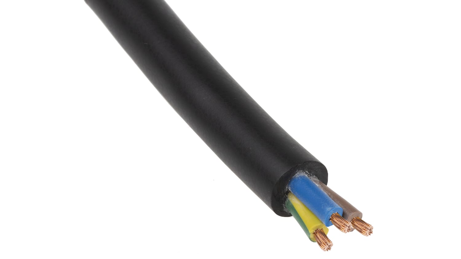 Lapp 3 Core 2 5 Mm Mains Power Cable Black Rubber Sheath 50m 26 A 450 750 V H07rn F Rs Components