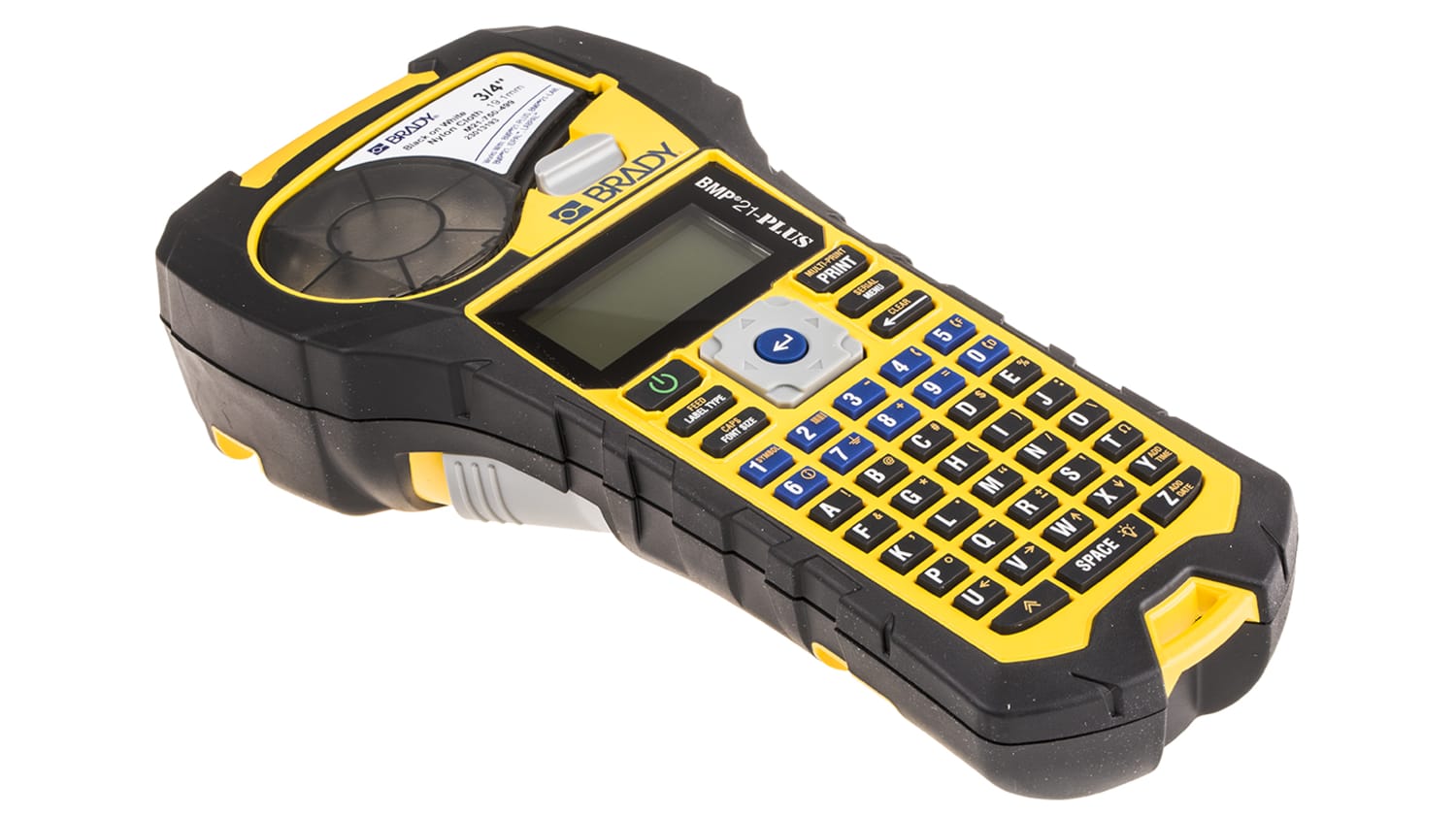 134463 Brady Bmp21 Plus Series Bmp21 Plus Electrical Kit Handheld Label Printer With Abc Keyboard Uk Rs Components The bmp 21 uses brady high performance labeling materials. brady bmp21 plus series bmp21 plus electrical kit handheld label printer with abc keyboard uk
