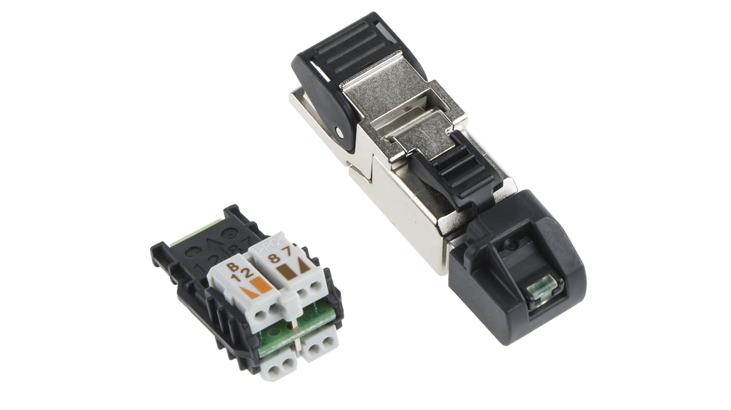 J00026a2113 Connecteur Rj45 Cat 6a Serie Mfp8 Male Blinde Montage Sur Cable Droit Rs Components