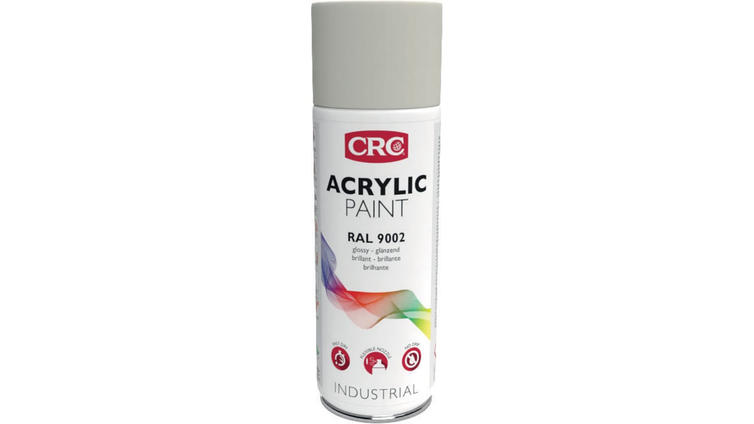 31076 Crc 400ml Ral 9002 Grey White Gloss Spray Paint Rs Components