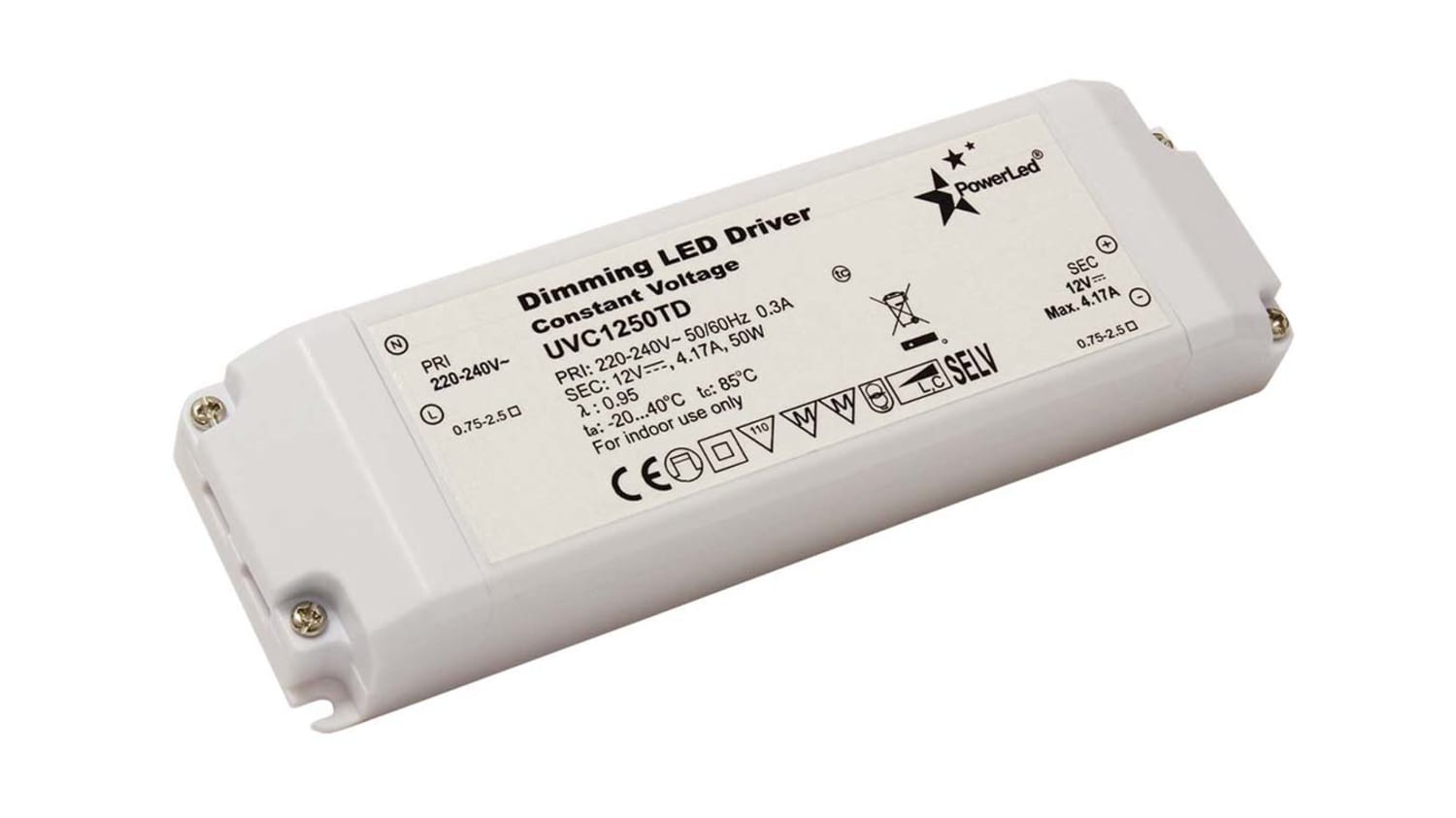 powerled constant voltage led driver 50w 12v