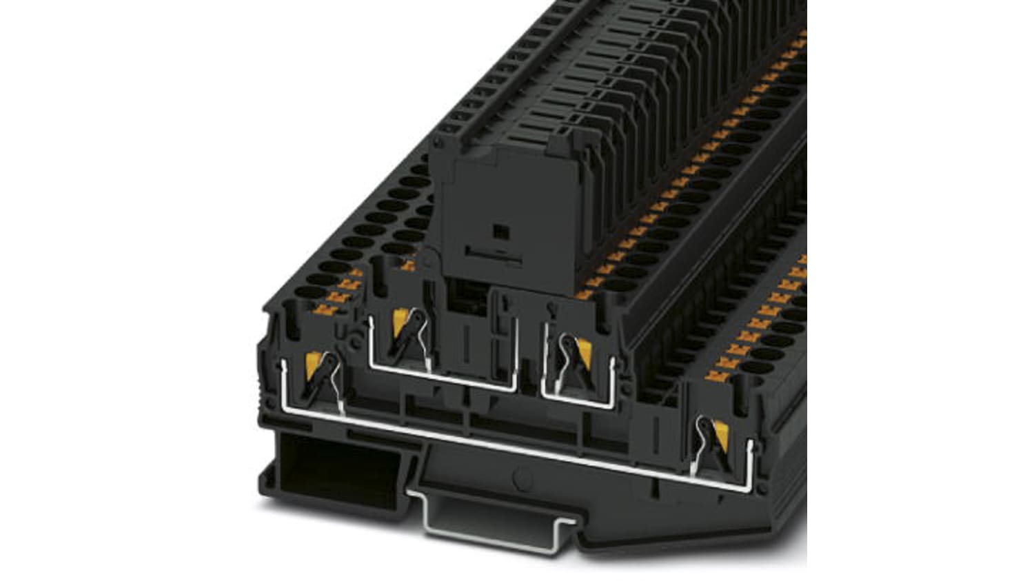 Phoenix Contact Pttb 4 Hesi 5x 500 V Din Rail Terminal Push In Termination Rs Components