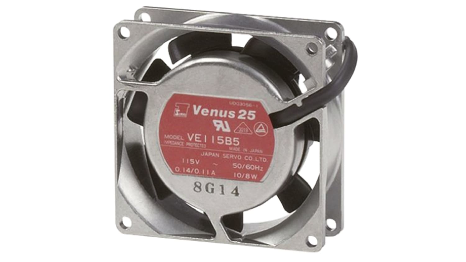 日本電産サーボ 軸流ファン 電源電圧 100 V Ac Ac 80 X 80 X 25 5mm Ve55b5 Rs Components