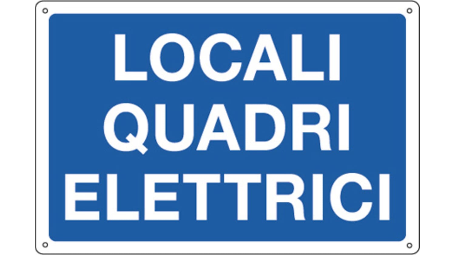 3183 Cartello Di Ubicazione Alluminio Blu Cartelli Segnalatori Testo Locale Quadri Elettrici Italiano Rs Components