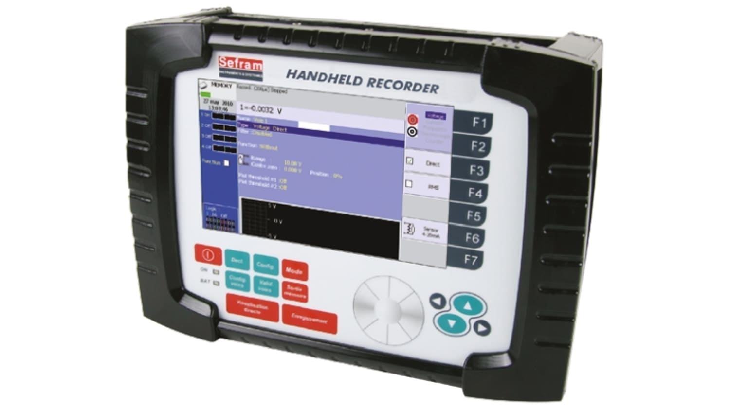 Sefram Das 40 Data Logger With B C E J K L N Pt100 S T Sensor For Voltage Measurement 4 Input Channels Rs Components