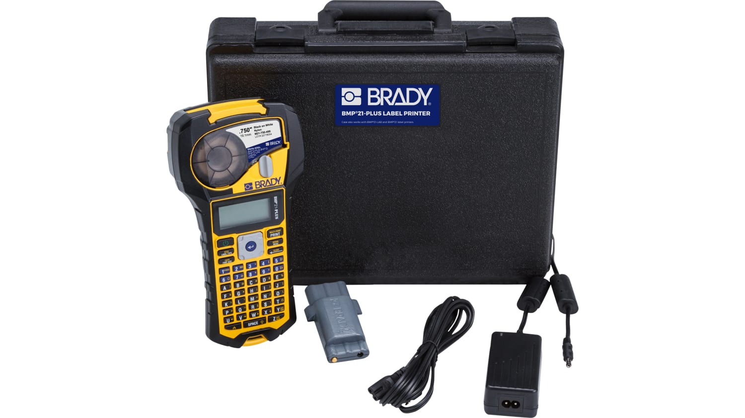 Brady Bmp21 Plus Series Bmp21 Plus Kit Uk Handheld Label Printer With Abc Keyboard Uk Plug Rs Components