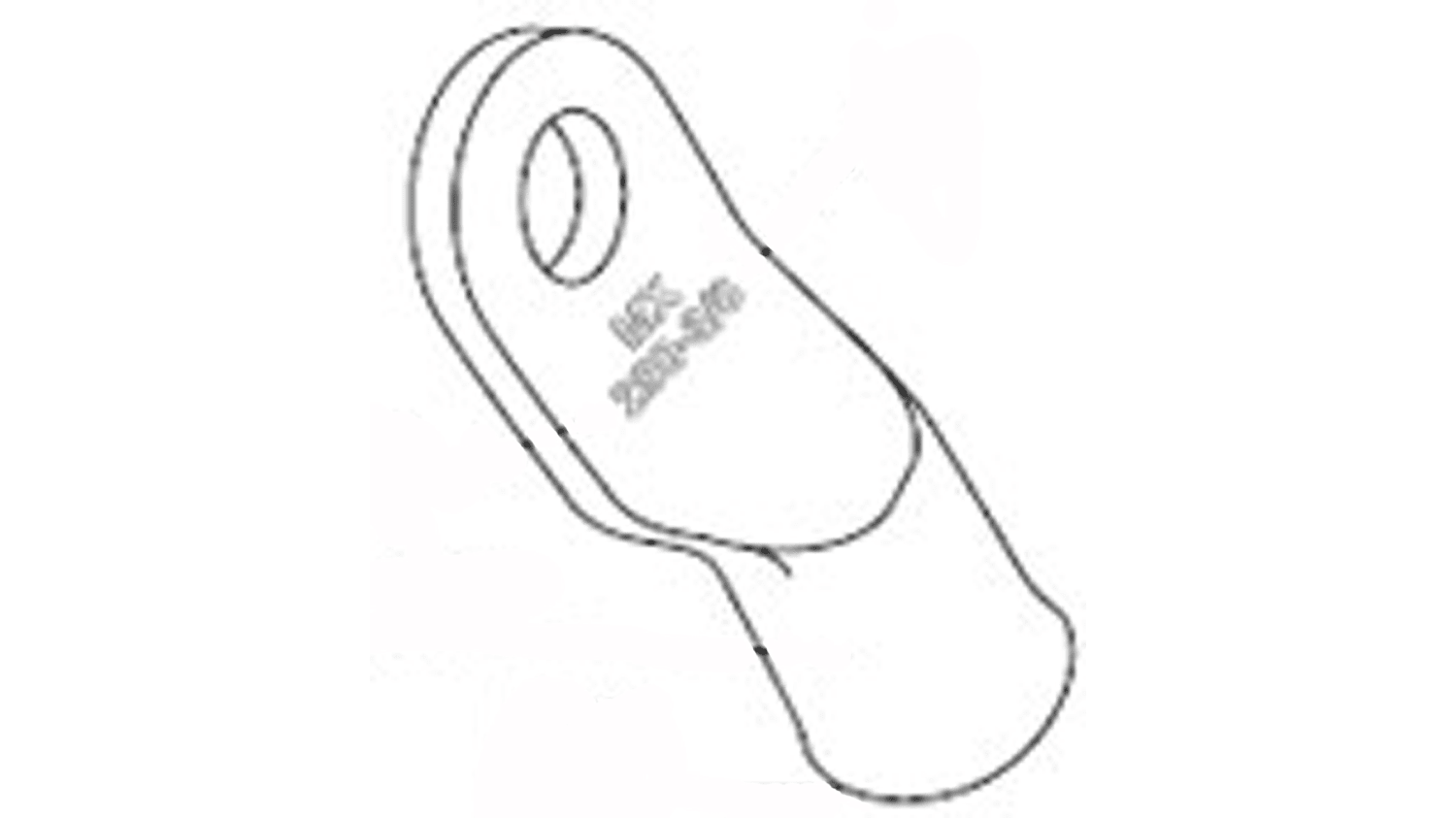 19221-0238 | Molex Quetschkabelschuh, Ringkabelschuh 0238, Unisoliert,  Aussen Ø 16.66Mm, Innen Ø 10.16Mm, Max. 50Mm², M9 (3/8) | Rs Components