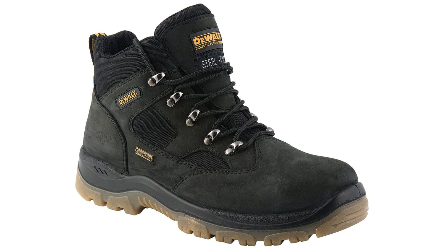 black steel toe cap boots