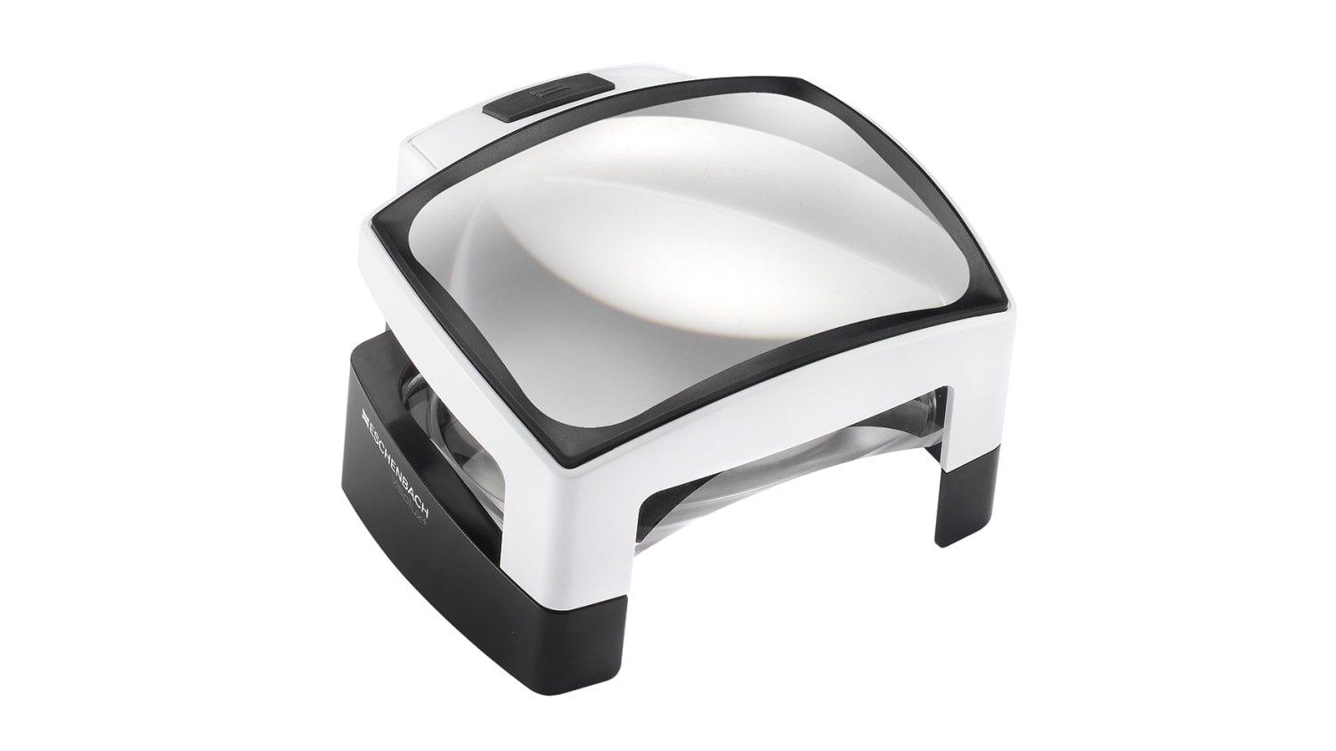 eschenbach 1566 led magnifying lamp with table lamp 12dioptre 100 x 75mm lens rs components